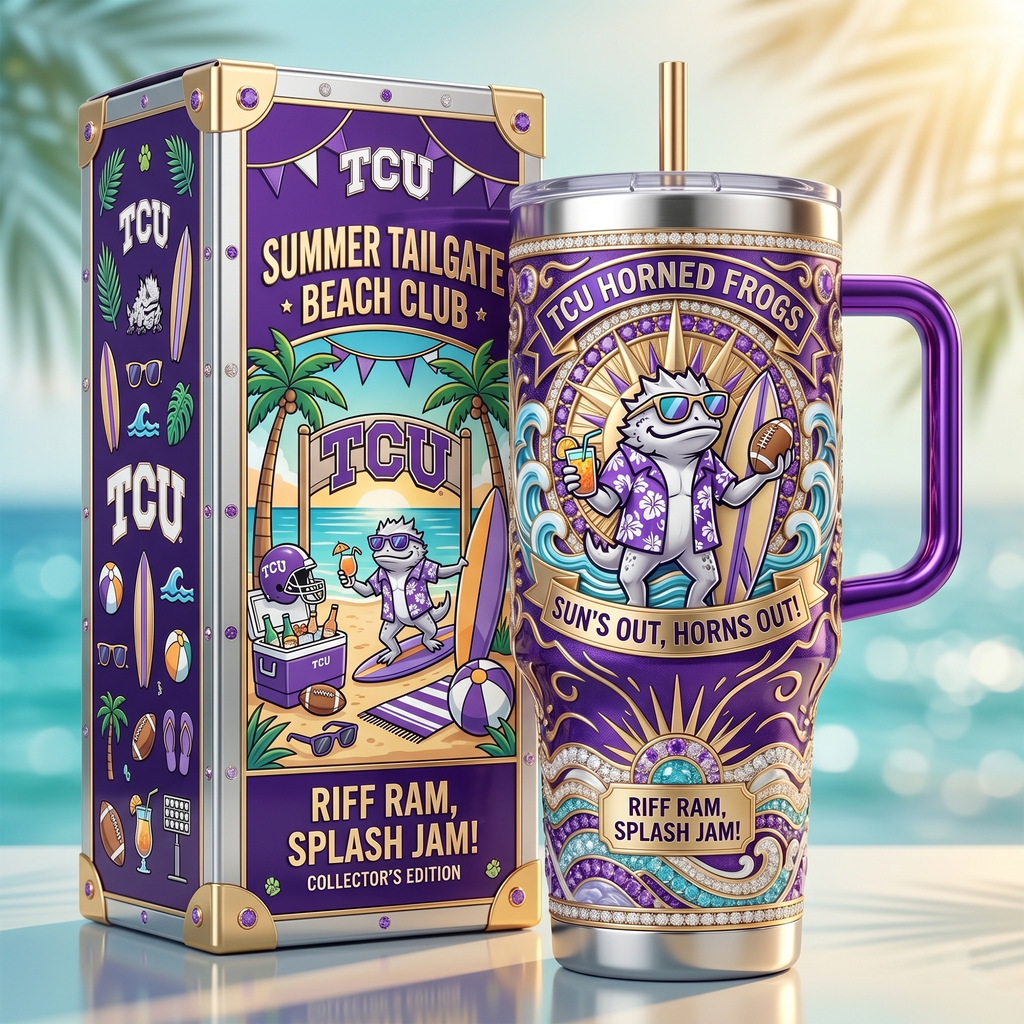 TCU 40oz Tumbler With Handle LNTH