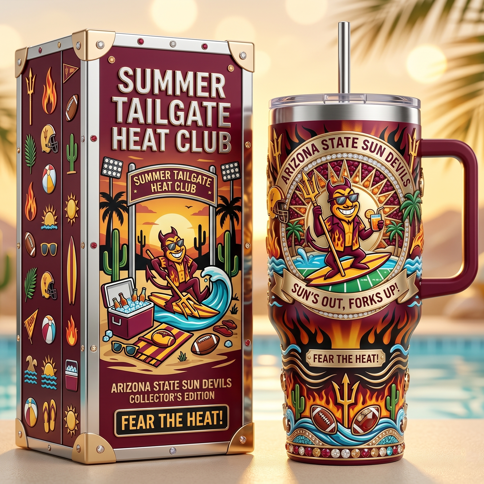 ASSD 40oz Tumbler With Handle LNTH