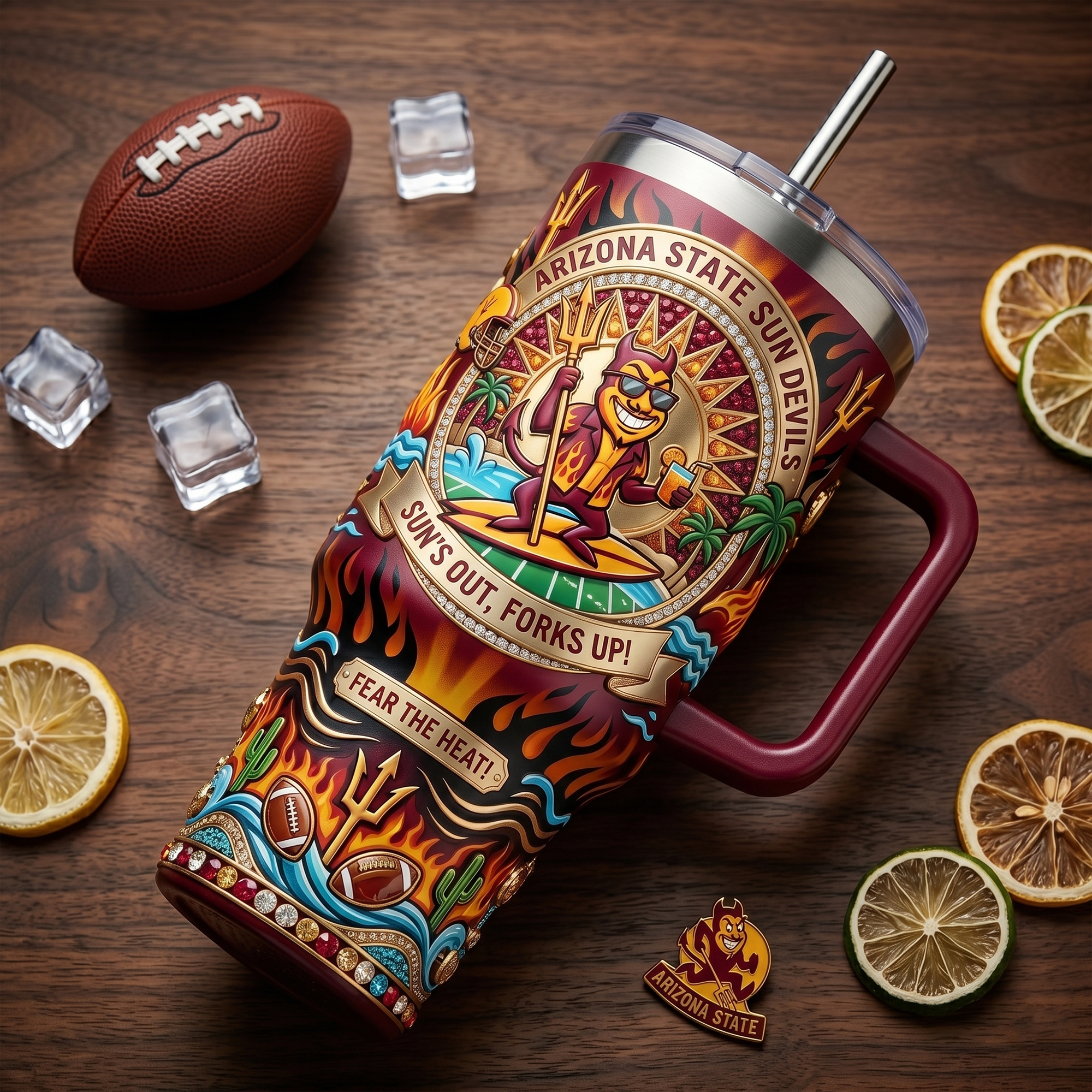 ASSD 40oz Tumbler With Handle LNTH