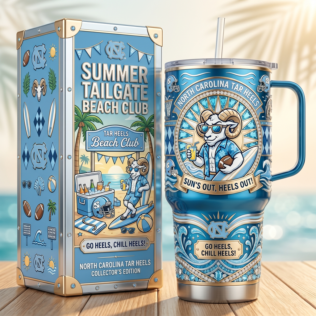 UNC 40oz Tumbler With Handle LNTH
