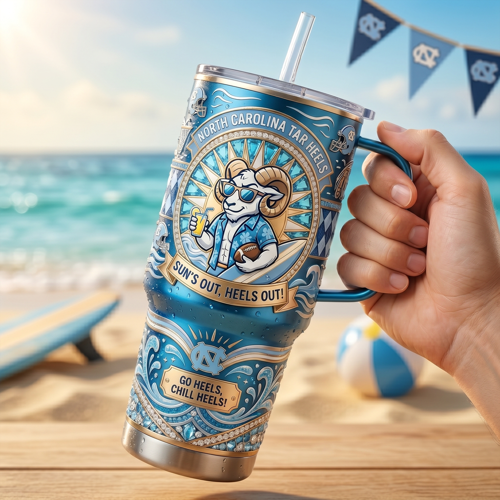 UNC 40oz Tumbler With Handle LNTH