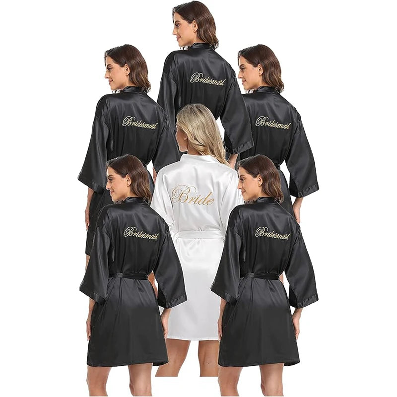 12 Pcs Bridesmaid Robes Bride Kimono for